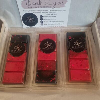 Highly Scented Snap Bars Red