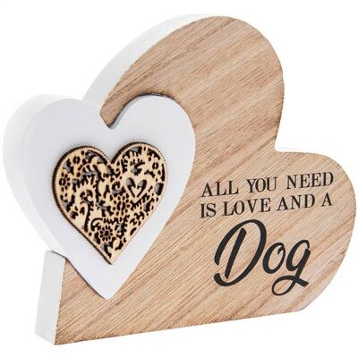 Sentiments Double Heart Plaque