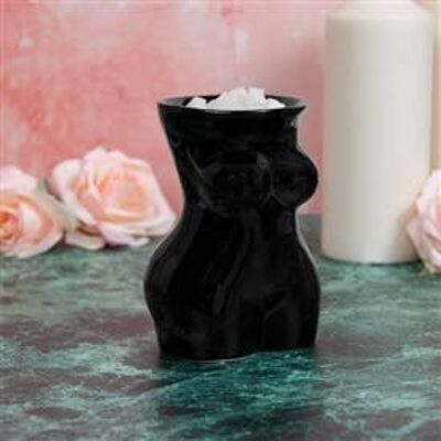 Upper Body Oil/Wax Warmer White 14cm Black