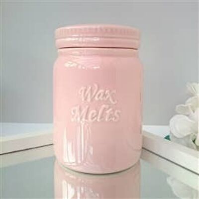 wax melt storage jar Pink