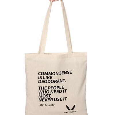 Nelipot cotton bag COMMON SENSE