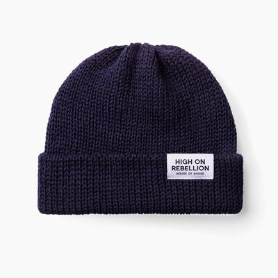 High on Rebellion Beanie Hat Navy