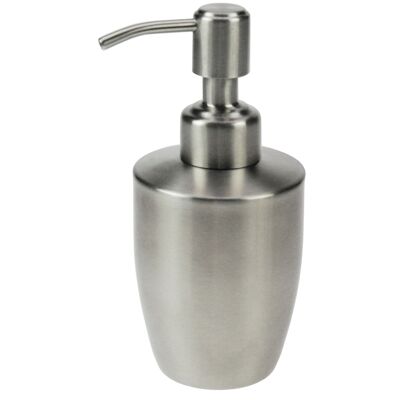 Soap dispenser, stainless steel, height 14.5 cm, Ø 7 cm