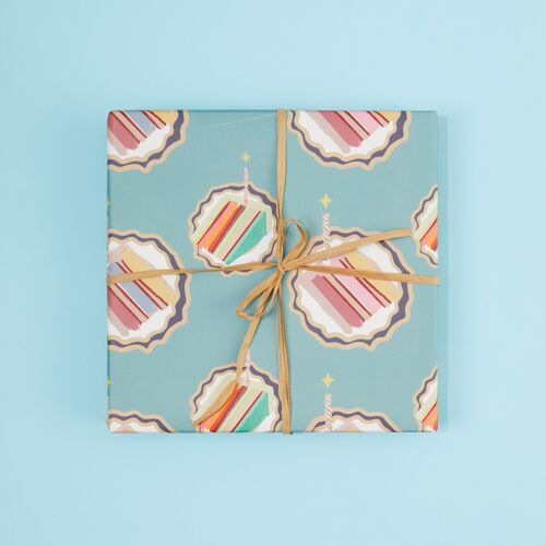 Birthday Cake - Gift Wrapping Paper Sheets