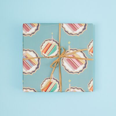 Birthday Cake - Gift Wrapping Paper Sheets