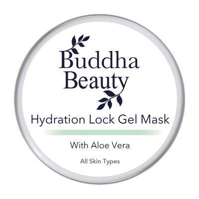 Hydration Lock Mascarilla facial de gel de aloe vera - Lata ecológica de aluminio de 50 ml