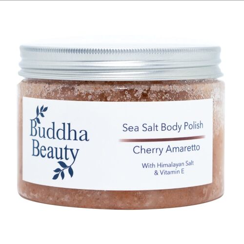 600g Cherry Amaretto Himalayan & Sea Salt Body Scrub