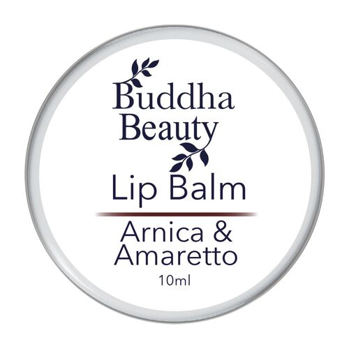 10ml Amaretto Lip Balm with Arnica Oil, Shea Butter & Coconut Oil