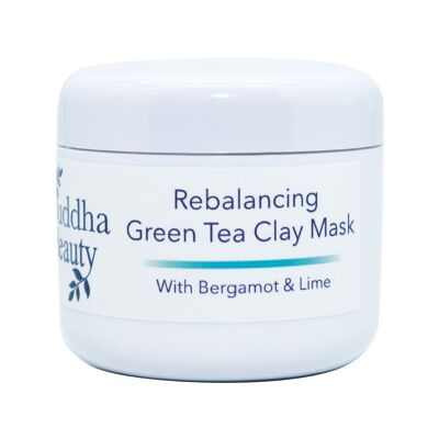 Maschera viso riequilibrante al tè verde - Vaso in plastica HDPE da 100 ml