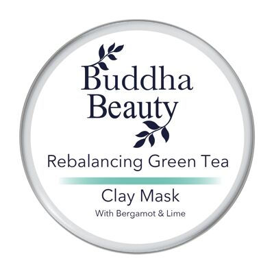 Mascarilla facial reequilibrante de té verde - Tarro ecológico de aluminio de 100 ml