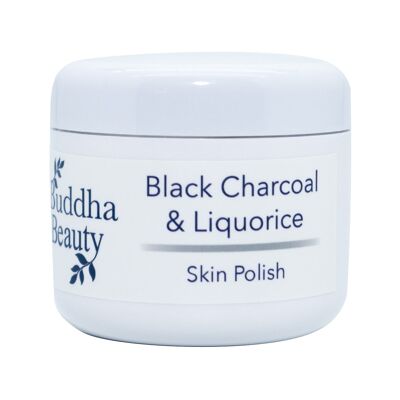 Black Charcoal & Liquorice Skin Polish - Tarro de plástico de 100 ml HDPE