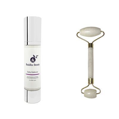 Daily Defence Crème Visage Bio & Roller Visage