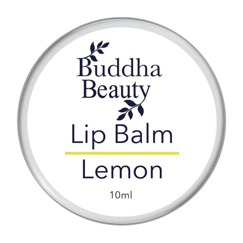 10ml Lemon Lip Balm With Shea Butter & Coconut Oil