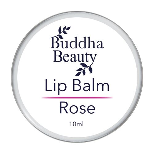 10ml Rose Lip Balm With Shea Butter & Coconut Oil