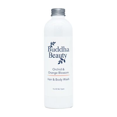 Jabón líquido para el cabello y el cuerpo Orchid & Orange Blossom - Recarga de 250 ml con tapón de rosca