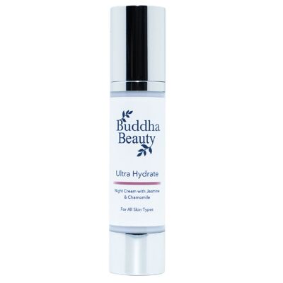 Crème de Nuit Bio Ultra Hydrate au Jasmin & Camomille 50 ml - Tube Airless Chrome