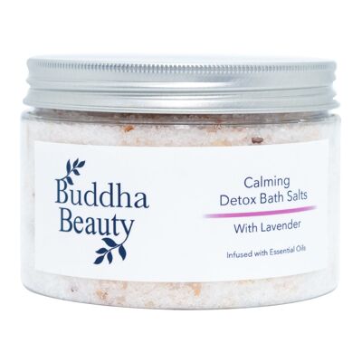 500g Calming Detox Bath Salts with Lavender
