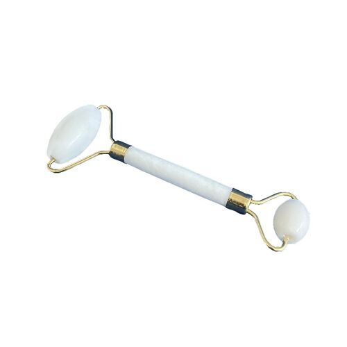 White & Gold Facial Skin Roller Tool