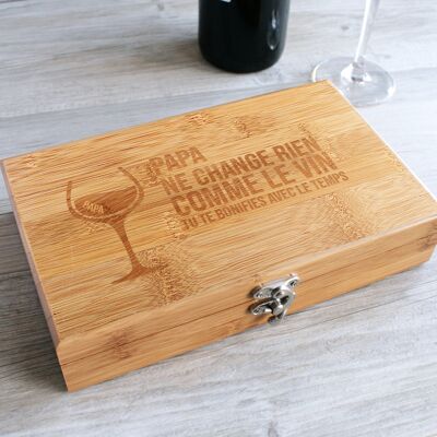 Customizable sommelier box with 5 accessories - Christmas