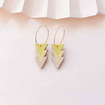 Boucles d'oreilles holly mimosa 1