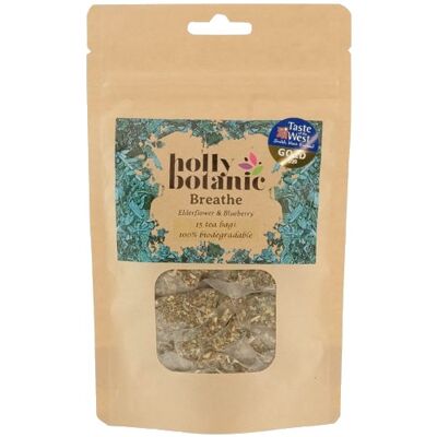 Breathe (Elderflower & Blueberry) - 15 biodegradable tea bags