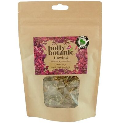 Unwind (Hibiscus and Lemon Balm) - 30 biodegradable tea bags