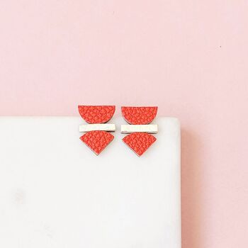 Boucles d'oreilles solar mandarine 1