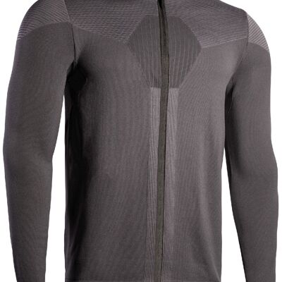 Maglia HOMME m/l full zip iSoft IRN 8.0 nnp-ANTRACITE