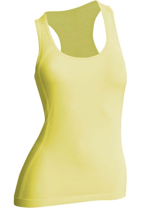 canotta LADY melange comfort IRON-IC 2.0-Giallo /Greige