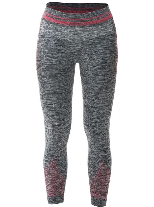 Leggings 7/8 LADY fitness IRON-IC 2.1 melange/pink-Grigio