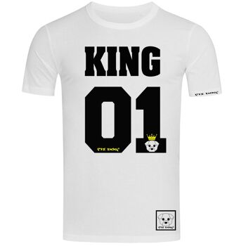 Mi Dog, Homme, King Crown, 01, T-shirt ajusté, Blanc 1