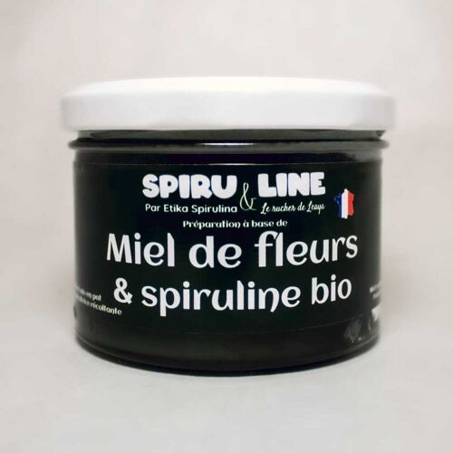 Miel de fleurs & spiruline bio - 250g