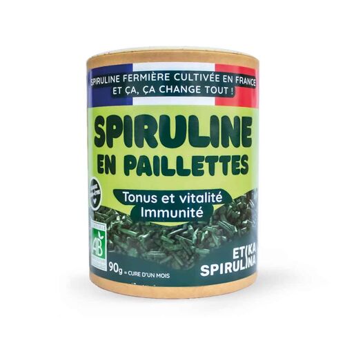 Spiruline bio en paillettes - 90g