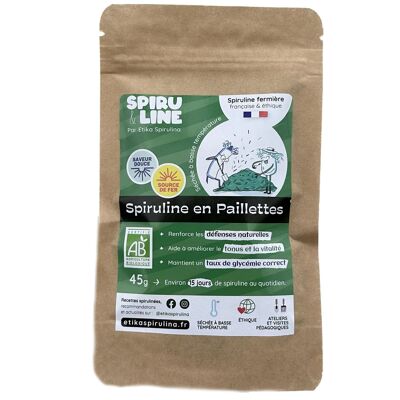 Organic spirulina flakes - 45g