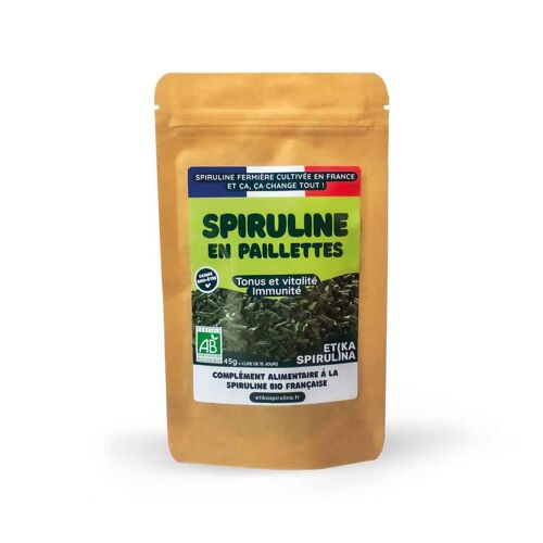 Spiruline bio en paillettes - 45g