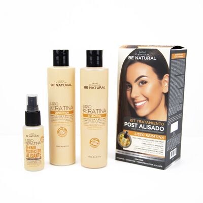 Post straightening treatment pack. For hair that wants to maintain a straightening or without frizz.