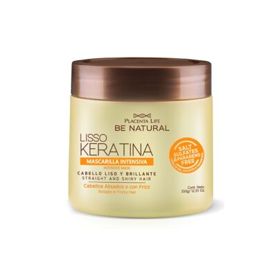 Lisso keratin intensive mask. For hair that wants to maintain a straightening or frizz. Content 350 gr.