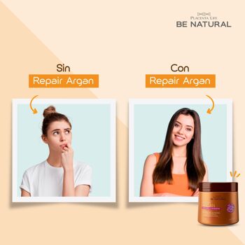 Argan de réparation. Masque intensif pour cheveux abîmés. Huile d'argan. Contenu 350 gr. 3