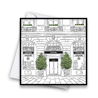 Window Shopping- Couture Greeting Card