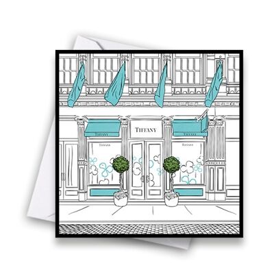 Schaufensterbummel - Tiffany Grußkarte