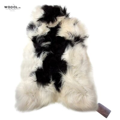 WOOOL Sheepskin - Icelandic White Black Spotted (L)