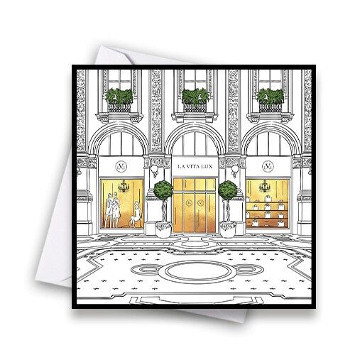 Window Shopping- LV Greeting Card