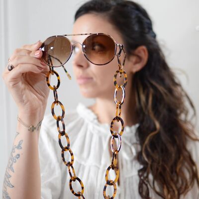 Acetate glasses chain - "Audacieuse"