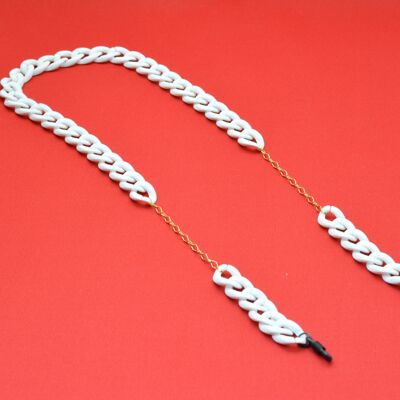White "Luxe" Acrylic Glasses Chain