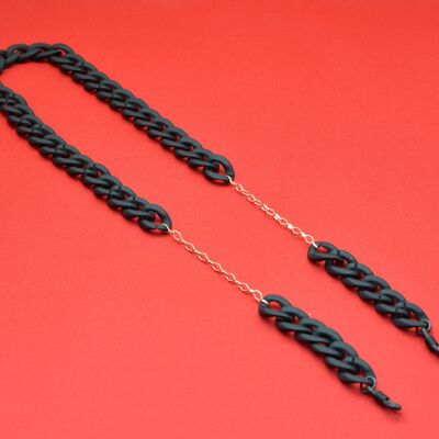 Black "Luxe" Acrylic Glasses Chain