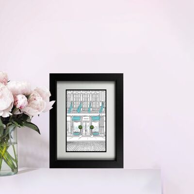 Window Shopping - Stampa con cornice Tiffany