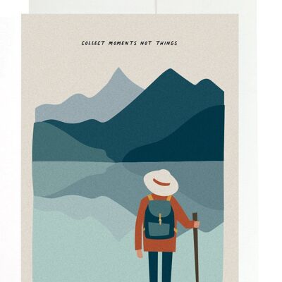 Greeting card - Collect mountain lakes