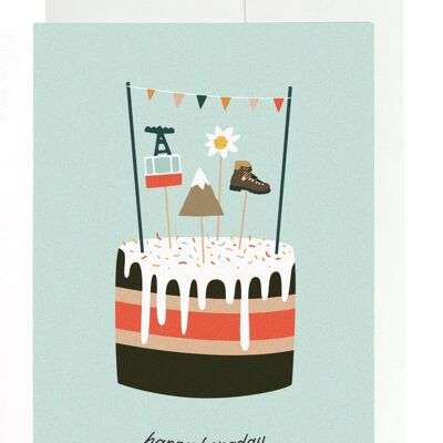 Carte de voeux - Happy Mountain Day