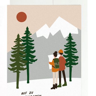 Greeting Card - Let's adventure together