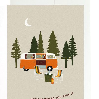 Greeting card - Home is where you park it